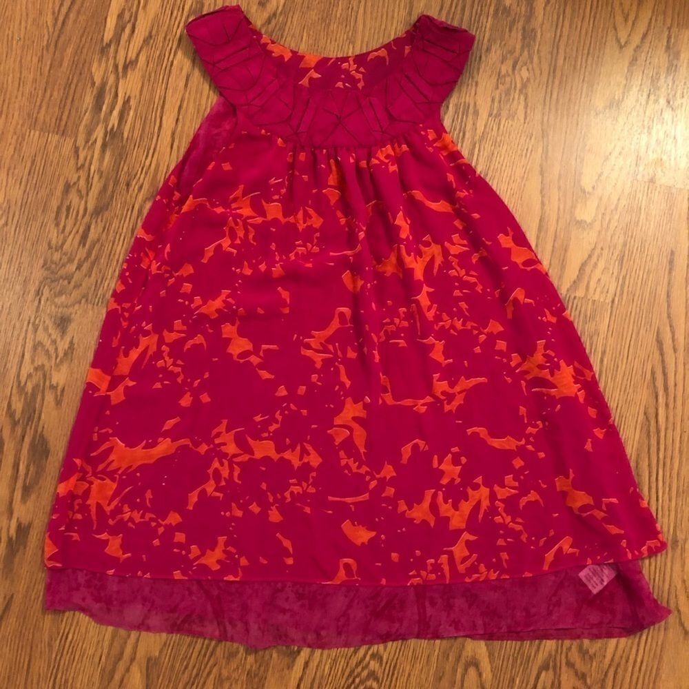 CAbi | Origami Fuchsia & Orange Sleeveless Tunic
